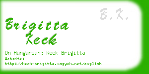 brigitta keck business card